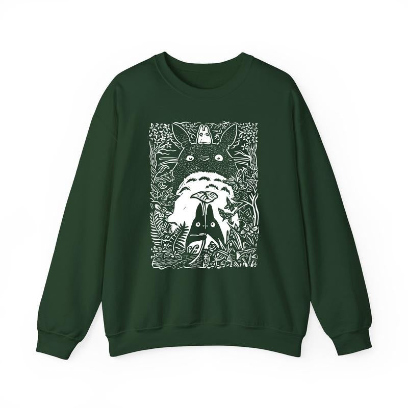 My Neighbor Totoro Sweatshirt, Studio Ghibli Shirt, Spirited Away, Miyazaki Hayao, Studio Ghibli Fans, Anime Christmas Sweatshirt