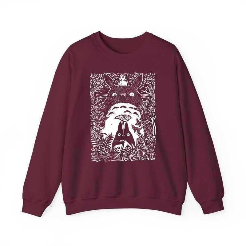 My Neighbor Totoro Sweatshirt, Studio Ghibli Shirt, Spirited Away, Miyazaki Hayao, Studio Ghibli Fans, Anime Christmas Sweatshirt