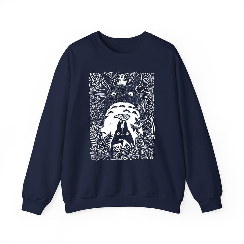 My Neighbor Totoro Sweatshirt, Studio Ghibli Shirt, Spirited Away, Miyazaki Hayao, Studio Ghibli Fans, Anime Christmas Sweatshirt