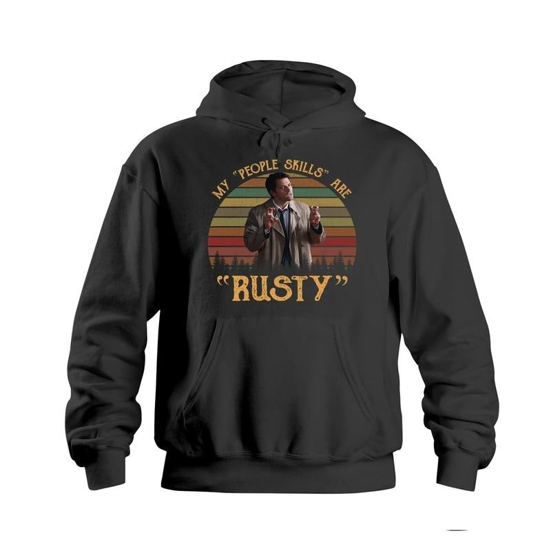My People Skills Are Rusty Vintage Shirt , Castiel Supernatural Vintage T Shirt, Gift For Woman and Man Unisex T-Shirt Sweatshirt Hoodie style 001