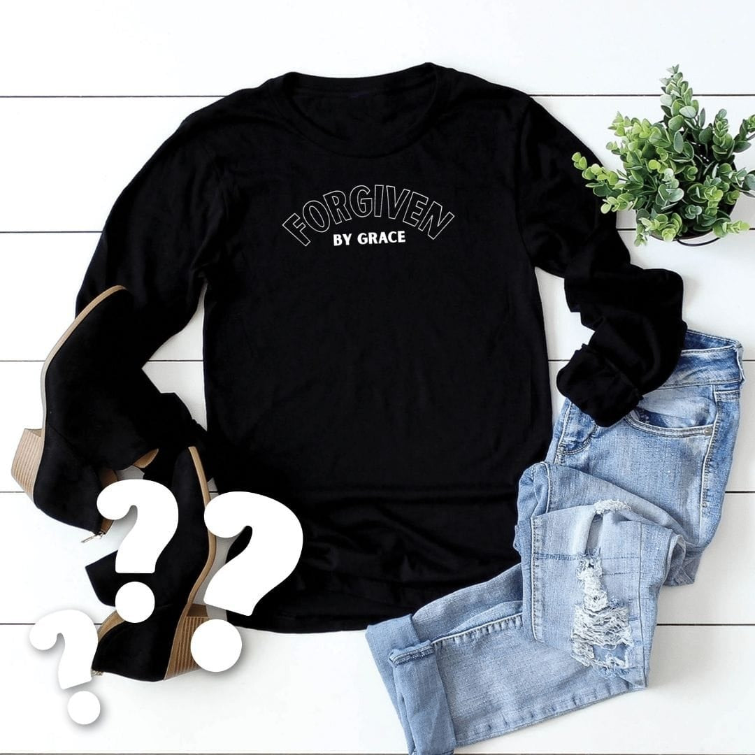 Mystery Long Sleeve Tee (color and design selected at random)