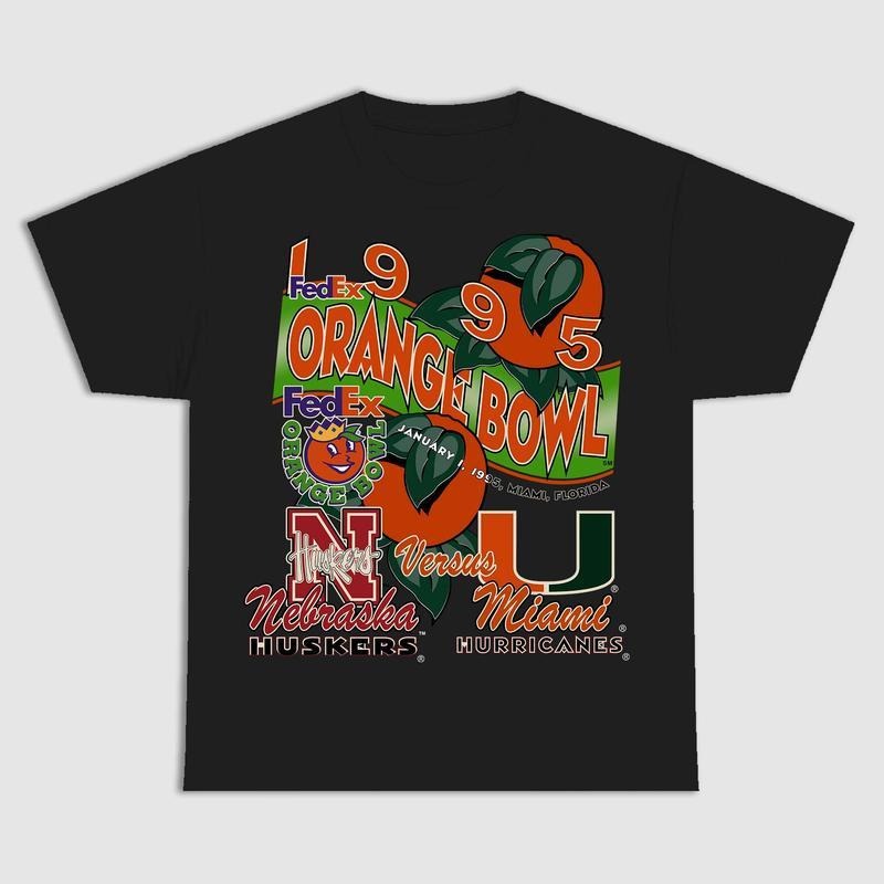 NCAA Orange Basketball College T-Shirt, Graphic Sports Tee Summer Shirt for Menswear