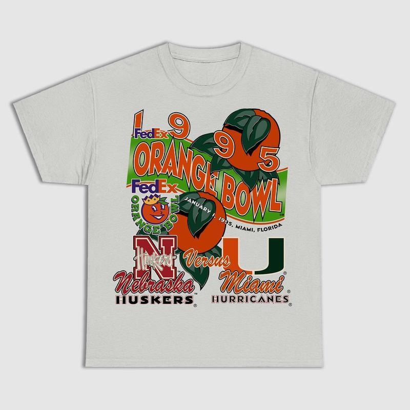 NCAA Orange Basketball College T-Shirt, Graphic Sports Tee Summer Shirt for Menswear