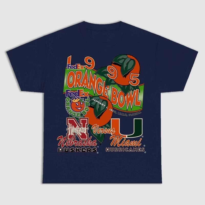 NCAA Orange Basketball College T-Shirt, Graphic Sports Tee Summer Shirt for Menswear