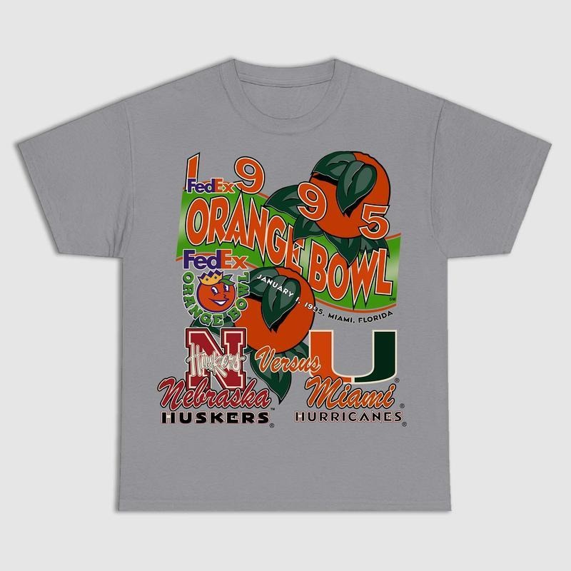 NCAA Orange Basketball College T-Shirt, Graphic Sports Tee Summer Shirt for Menswear style 001