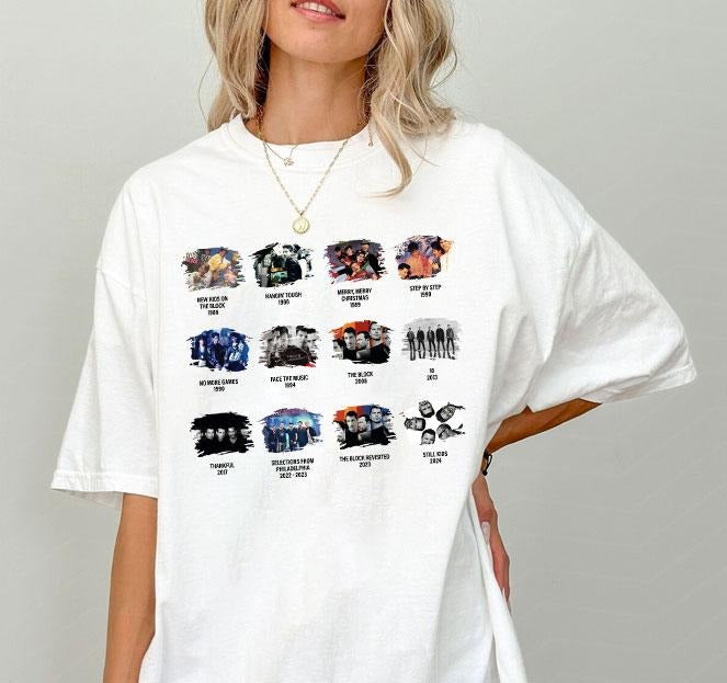 NKOTB Album Shirt, Nkotb 2024 Concert, NKTOB Fan Gift, Vintage NKOTB Group Shirt, NKOTB Group Concert Shirt