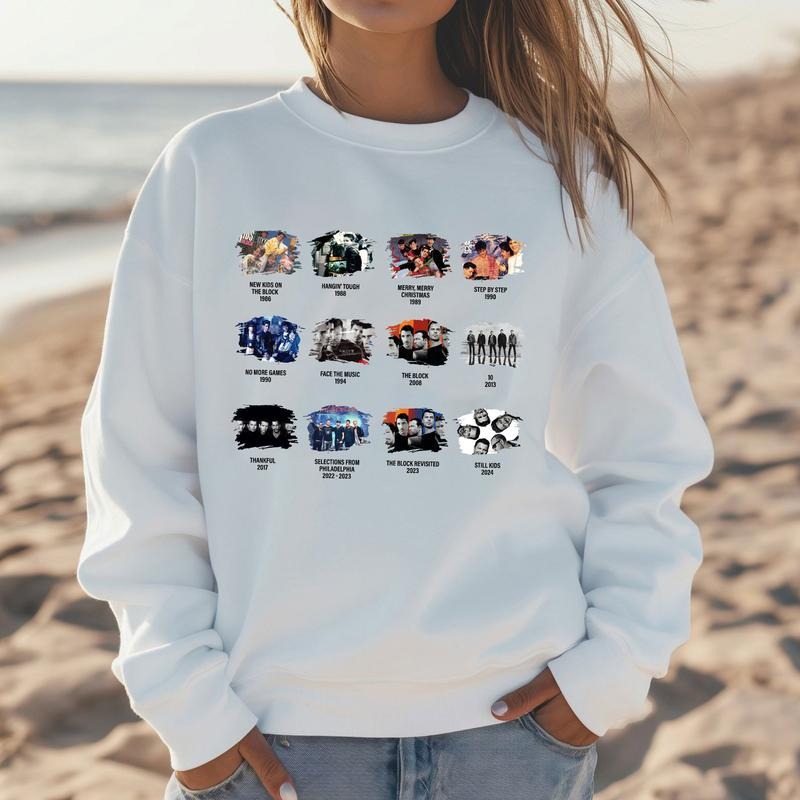 NKOTB Album Shirt, Nkotb 2024 Concert, NKTOB Fan Gift, Vintage NKOTB Group Shirt, NKOTB Group Concert Shirt