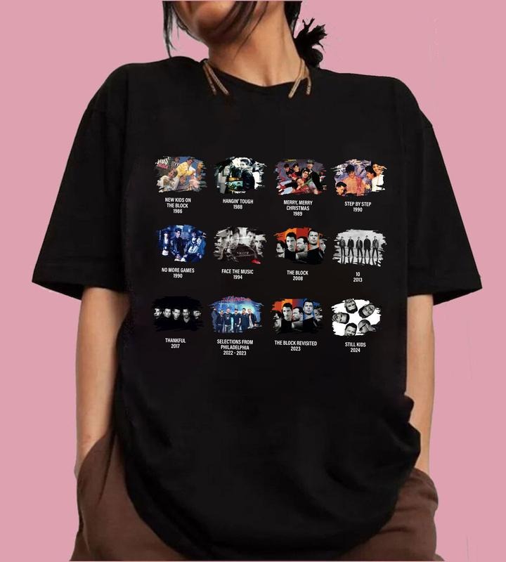 NKOTB Album Shirt, Nkotb 2024 Concert, NKTOB Fan Gift, Vintage NKOTB Group Shirt, NKOTB Group Concert Shirt