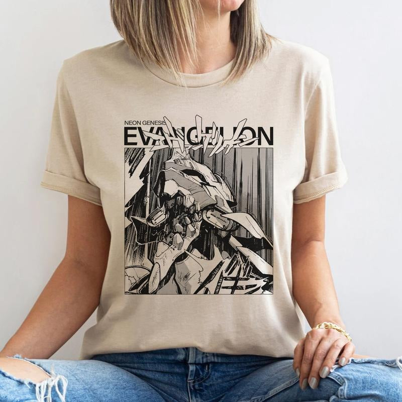 Neon Genesis Evangelion Vintage Sweatshirt hoodie T-shirt, Anime Shirt, Anime Hoodie, Anime Aesthetic Retro,Anime Evangelion Shirt, Evangelion Shirt, Shirt for Lovers Anime