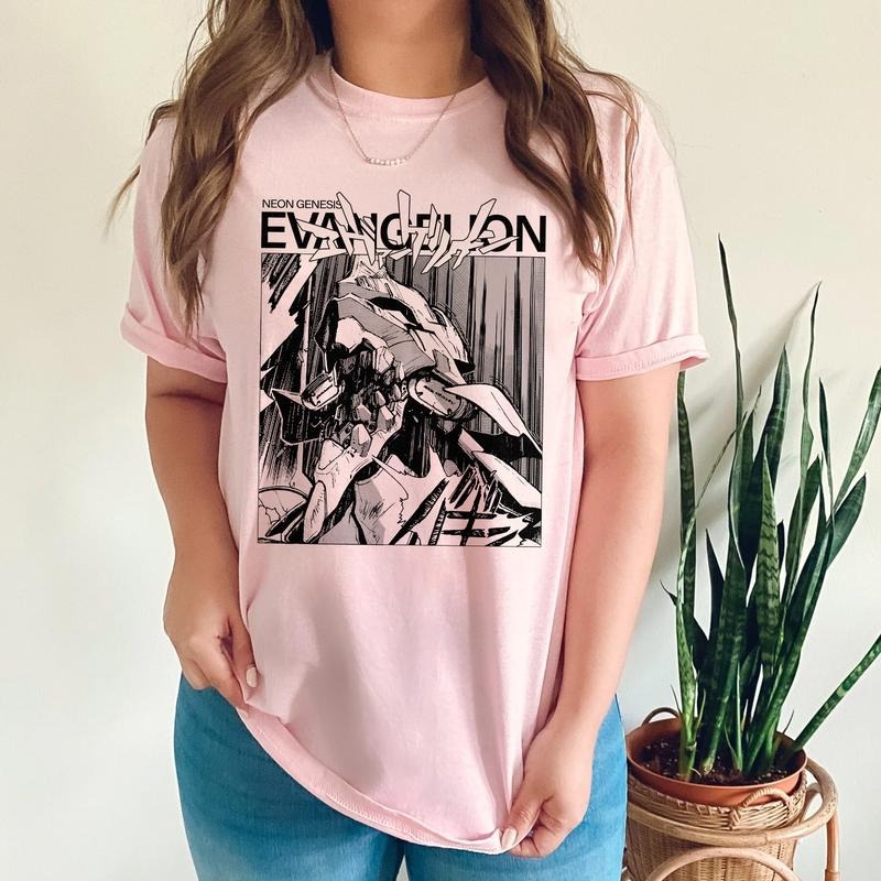 Neon Genesis Evangelion Vintage Sweatshirt hoodie T-shirt, Anime Shirt, Anime Hoodie, Anime Aesthetic Retro,Anime Evangelion Shirt, Evangelion Shirt, Shirt for Lovers Anime