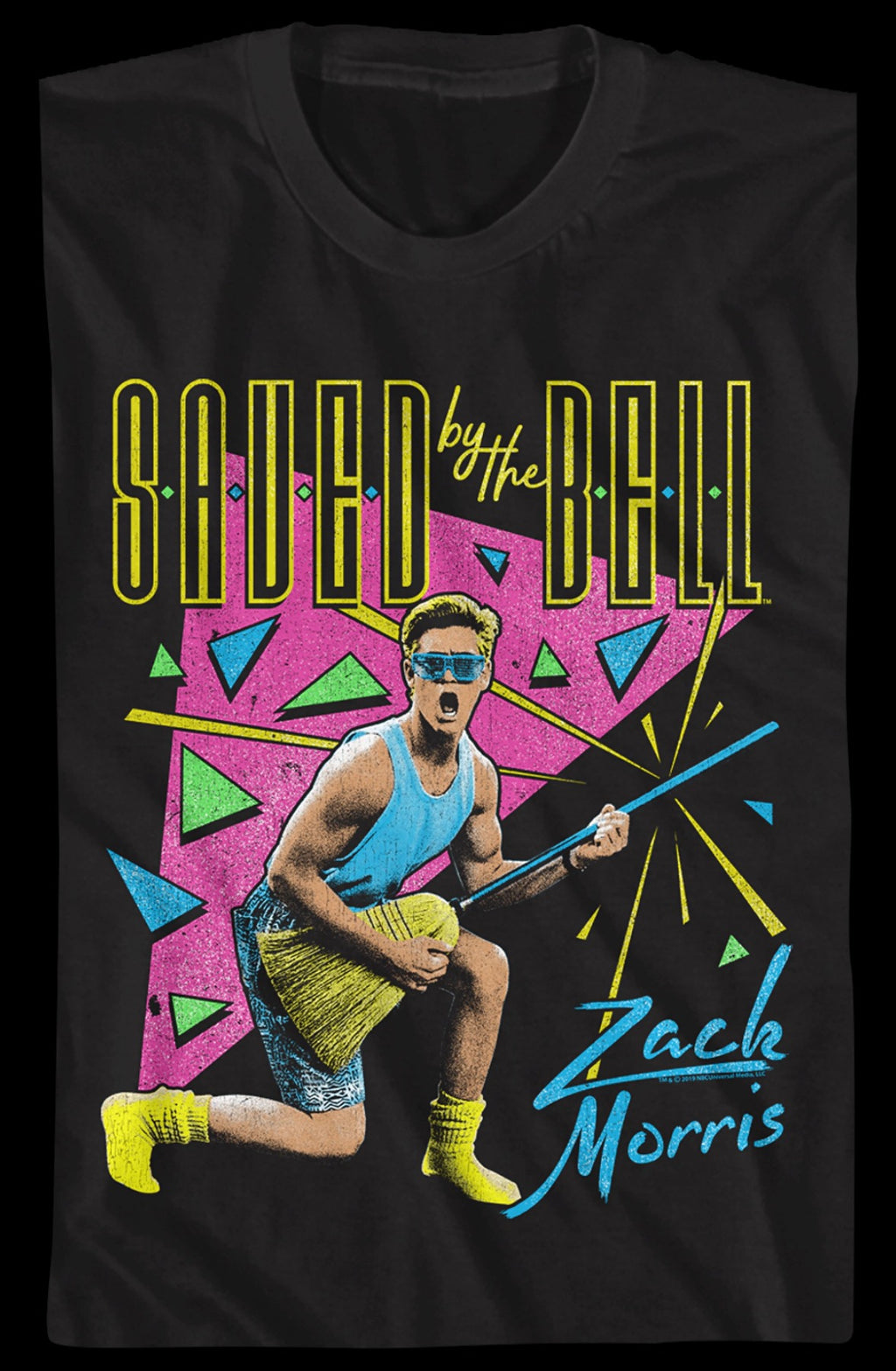 Neon Zack Morris Saved By The Bell T-Shirt