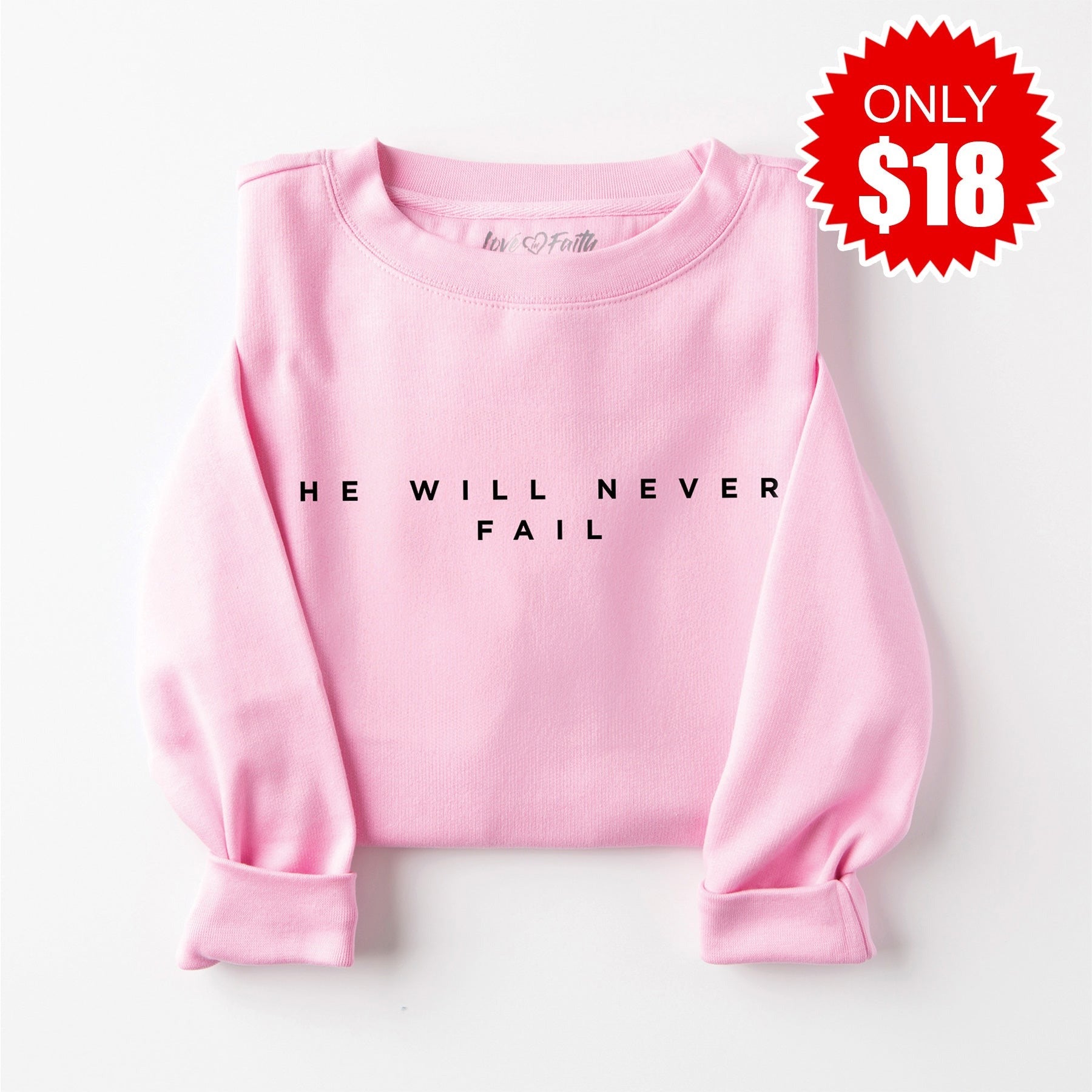 Never Fail Sweatshirt - Heather Bubble Gum - 18