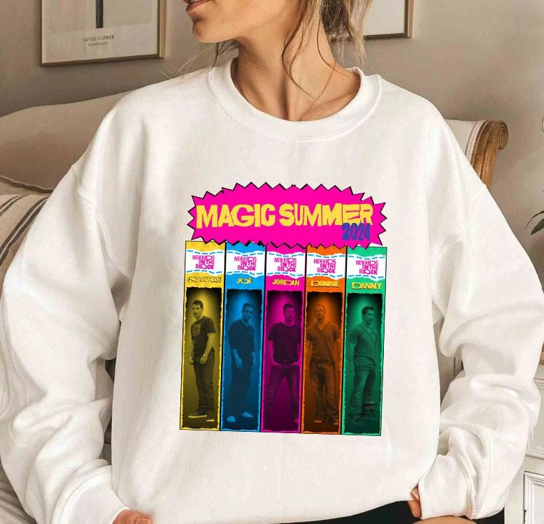 New Kids on the Block 2024 Tour Shirt, Magic Summer Tour Shirt, NKOTB Shirt, Vintage Rock Shirt