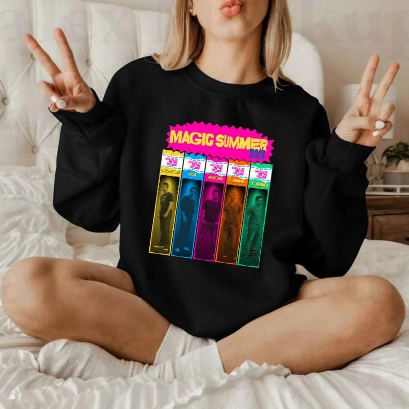 New Kids on the Block 2024 Tour Shirt, Magic Summer Tour Shirt, NKOTB Shirt, Vintage Rock Shirt
