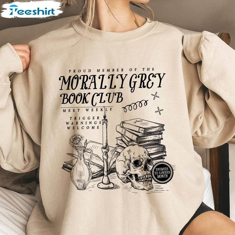 New Rare Morally Grey Book Club Sweatshirt Hoodie, Witchy Christmas Gift, Witch Lady Girl Shirt, Witch Movie Shirt, Gift For Women
