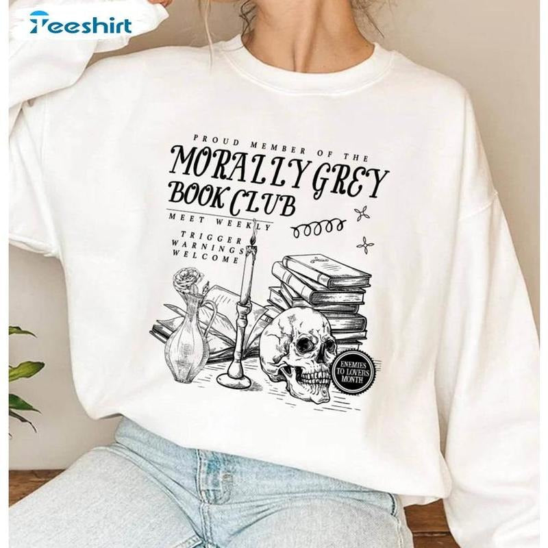 New Rare Morally Grey Book Club Sweatshirt Hoodie, Witchy Christmas Gift, Witch Lady Girl Shirt, Witch Movie Shirt, Gift For Women