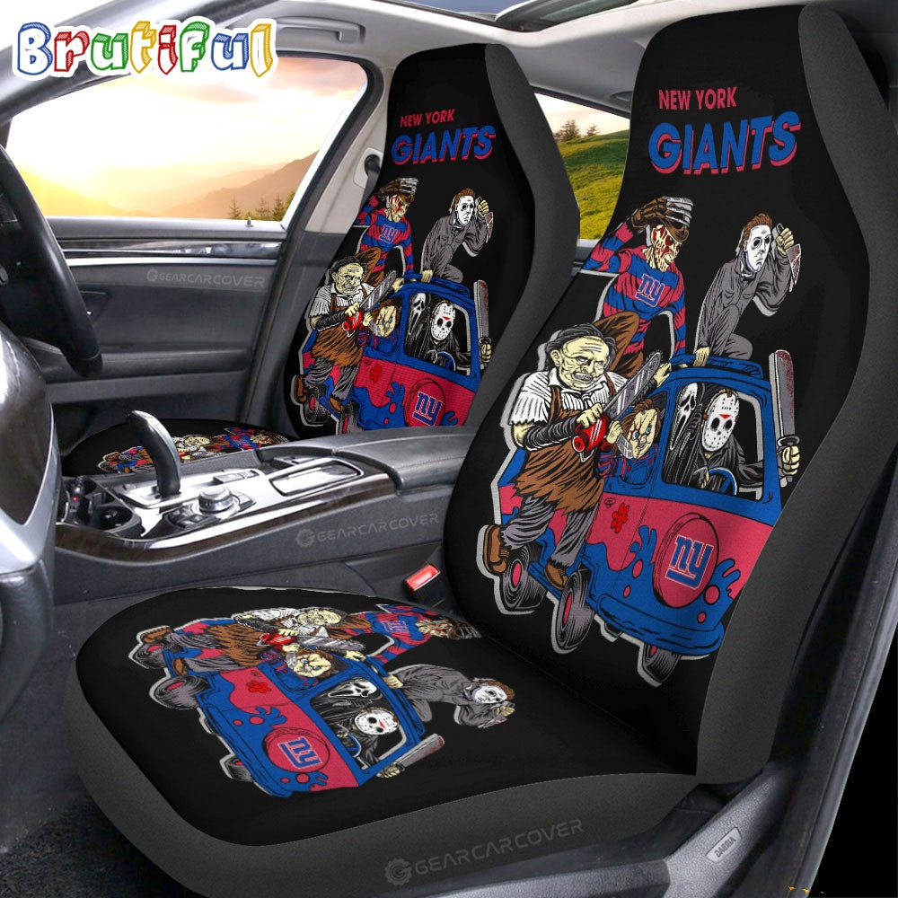 New York Giants Horror Characters Essential Halloween Car Seat Covers