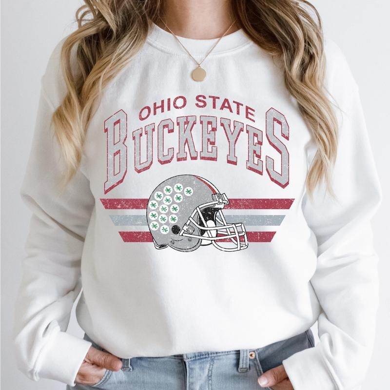 Ohio State Vintage Football NCAA Sweatshirt, Vintage Ohio State University Sweatshirt, Unisex Vintage Sweatshirt NCAA, Classic Sport Sweatshirt, Gifts For Football Fan Sport