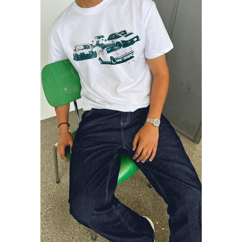 Oldtimer Retro Vintage Grafik T-Shirt, Unisex Comfort Farben Shirt, Vintage Auto Unisex T-Shirt, Oldtimer, Auto-Enthusiasten Geschenk