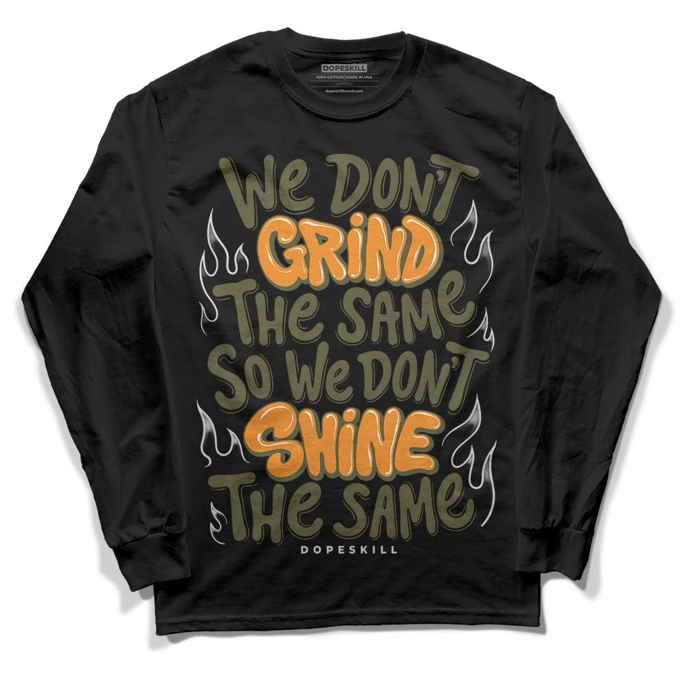 Olive 5s DopeSkill Long Sleeve T-Shirt Grind Shine Graphic