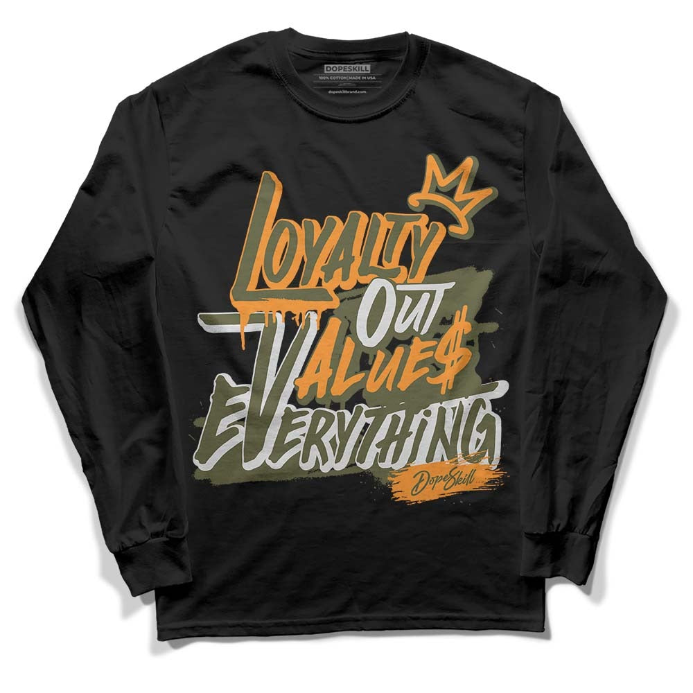 Olive 5s DopeSkill Long Sleeve T-Shirt LOVE Graphic