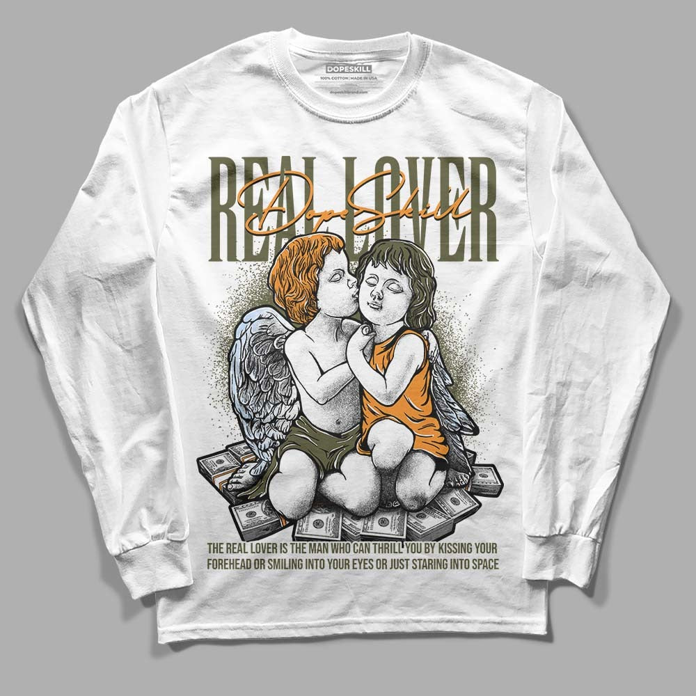 Olive 5s DopeSkill Long Sleeve T-Shirt Real Lover Graphic