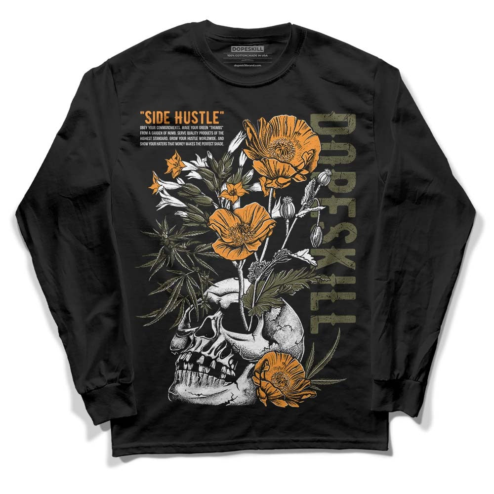 Olive 5s DopeSkill Long Sleeve T-Shirt Side Hustle Graphic