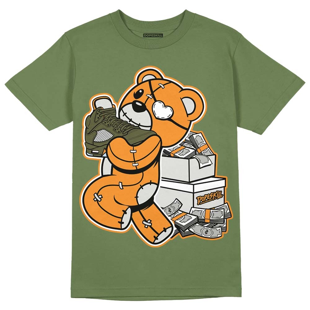 Olive 5s DopeSkill Olive T-shirt Bear Steals Sneaker Graphic