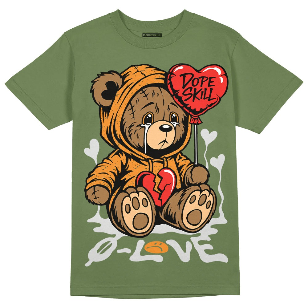 Olive 5s DopeSkill Olive T-shirt Broken Bear Graphic