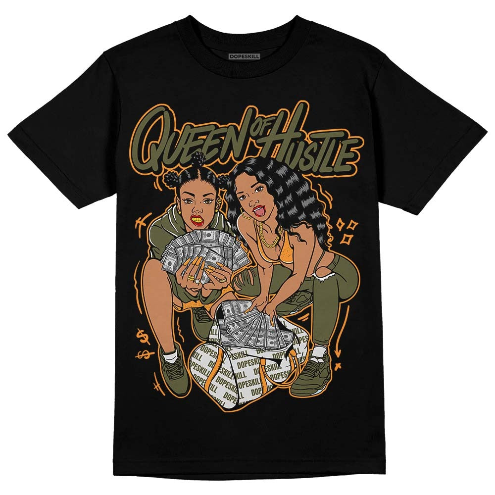 Olive 5s DopeSkill T-Shirt Queen Of Hustle Graphic