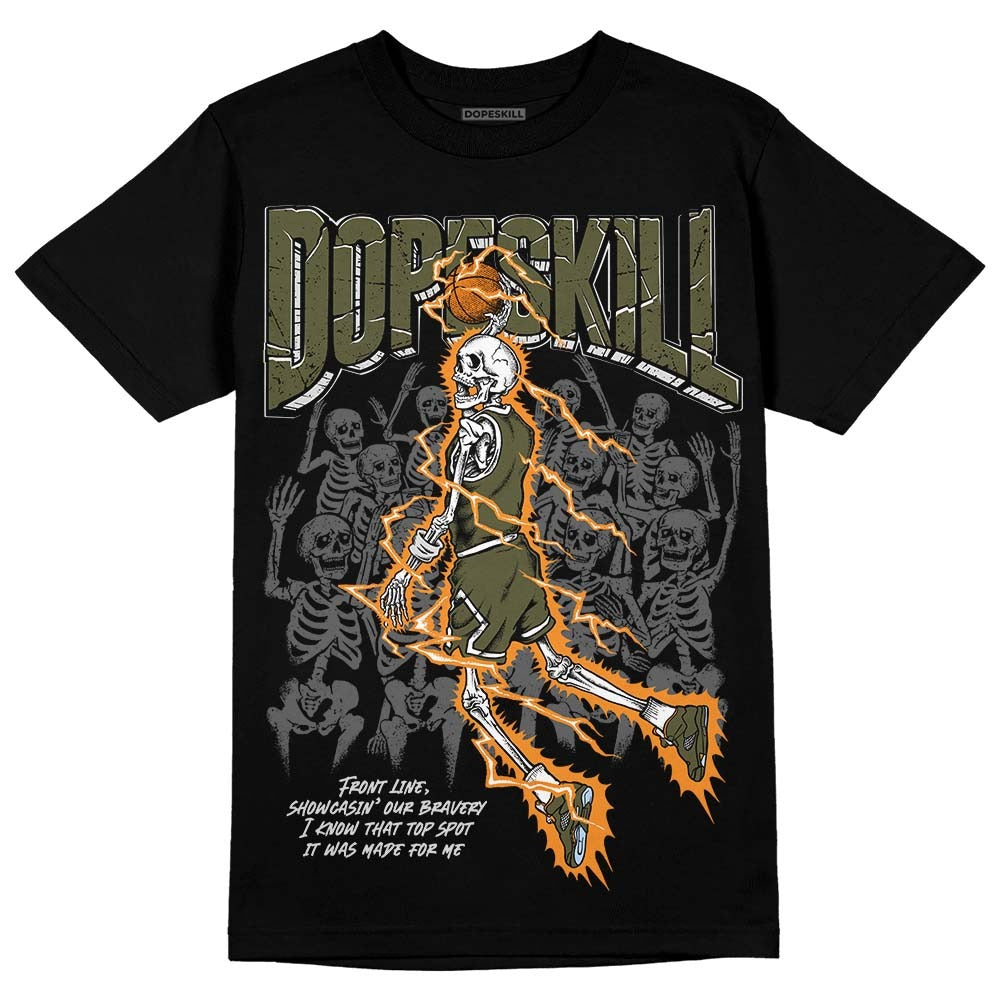 Olive 5s DopeSkill T-Shirt Thunder Dunk Graphic