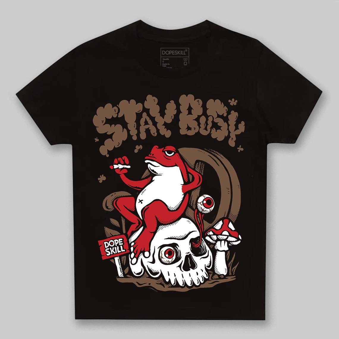 Olive 9s DopeSkill Toddler Kids T-shirt Stay Busy Graphic