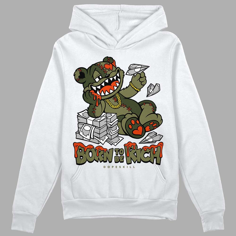 Olive Collection DopeSkill Hoodie Sweatshirt Born To Be Rich Graphic