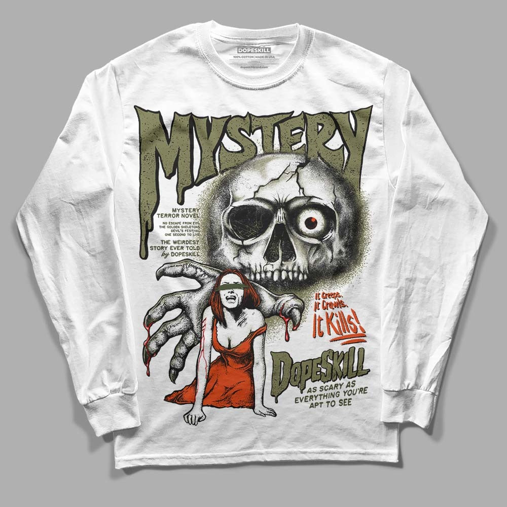 Olive Collection DopeSkill Long Sleeve T-Shirt Mystery Ghostly Grasp Graphic