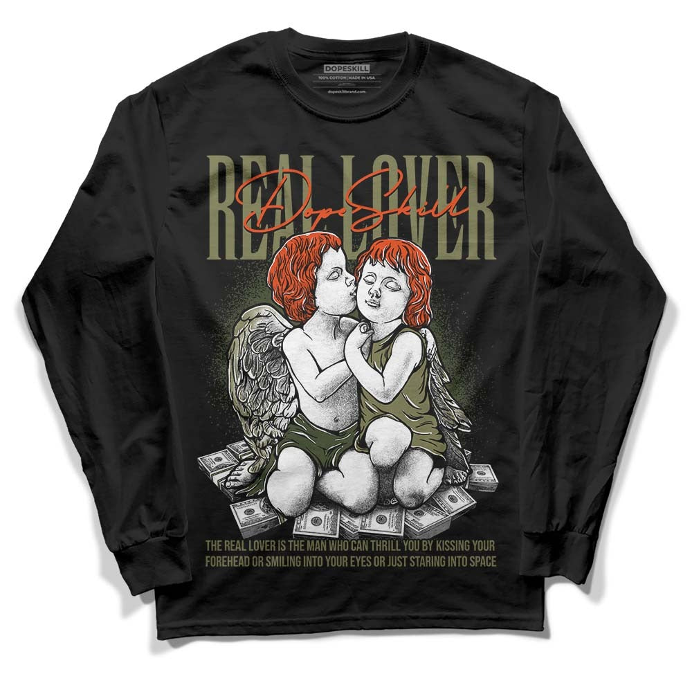 Olive Collection DopeSkill Long Sleeve T-Shirt Real Lover Graphic