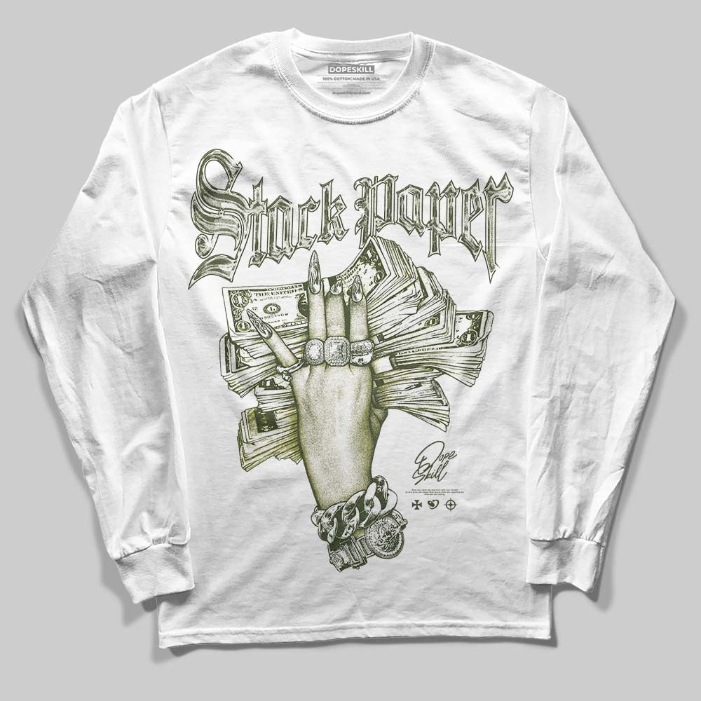 Olive Collection DopeSkill Long Sleeve T-Shirt Stack Paper Graphic