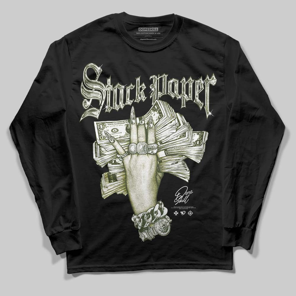 Olive Collection DopeSkill Long Sleeve T-Shirt Stack Paper Graphic