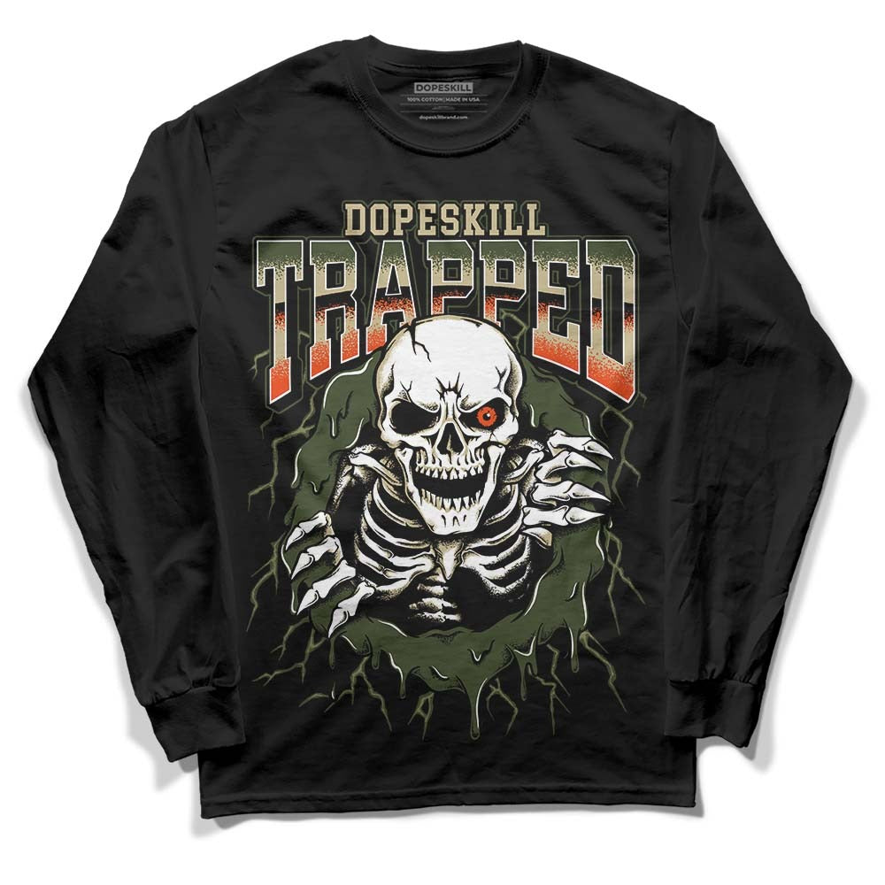 Olive Collection DopeSkill Long Sleeve T-Shirt Trapped Halloween Graphic