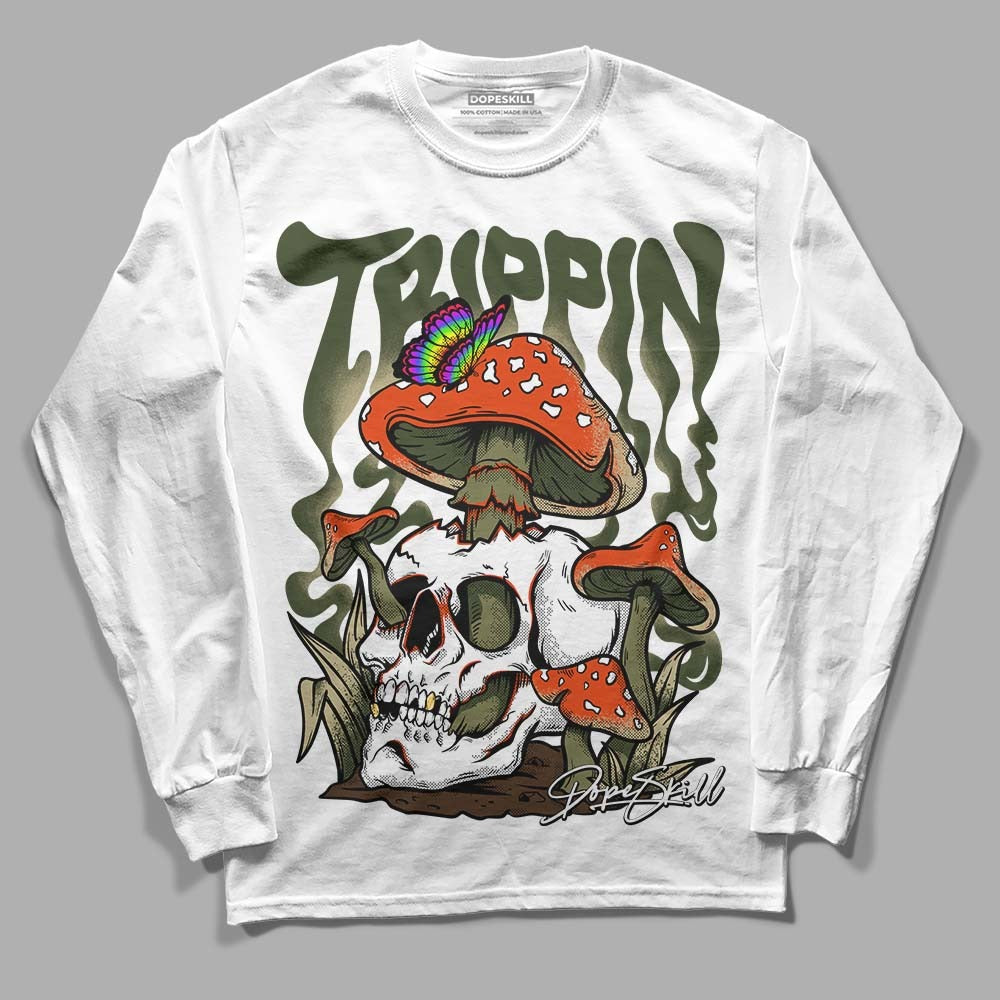 Olive Collection DopeSkill Long Sleeve T-Shirt Trippin Graphic