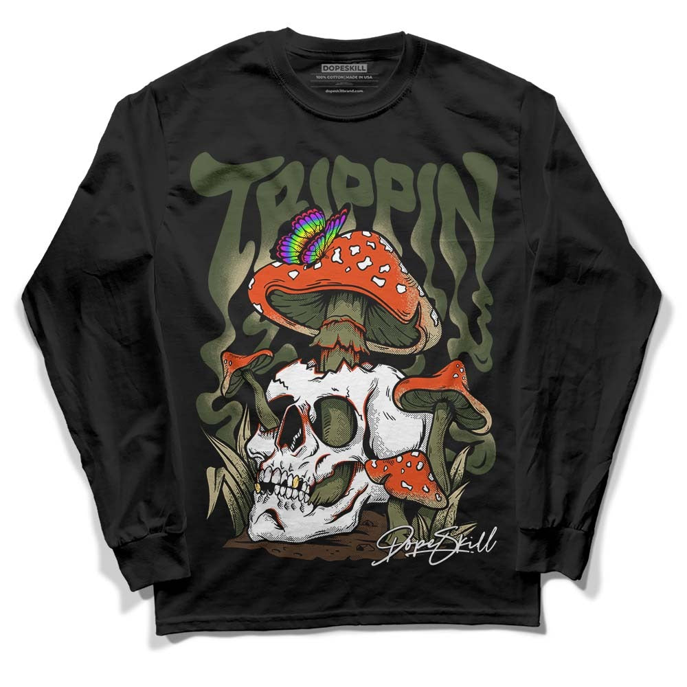 Olive Collection DopeSkill Long Sleeve T-Shirt Trippin Graphic