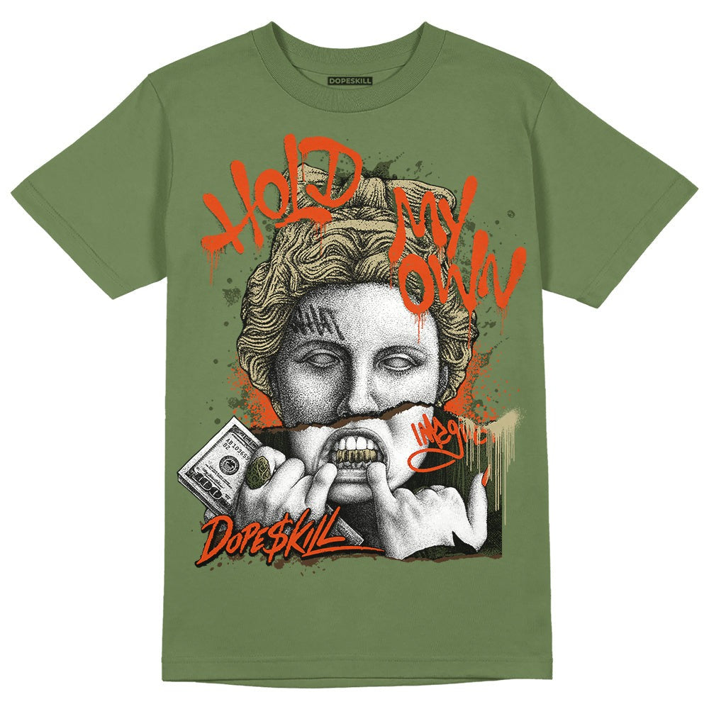 Olive Collection DopeSkill Olive T-shirt Hold My Own Graphic