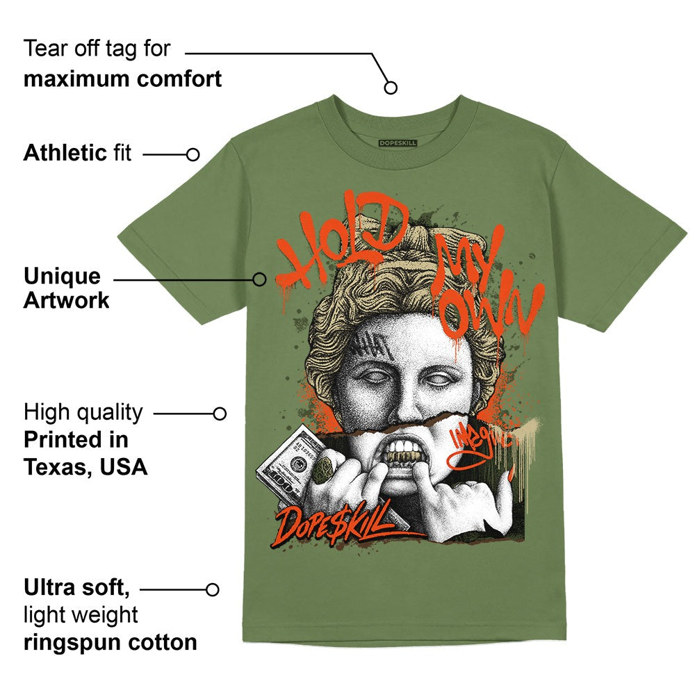 Olive Collection DopeSkill Olive T-shirt Hold My Own Graphic