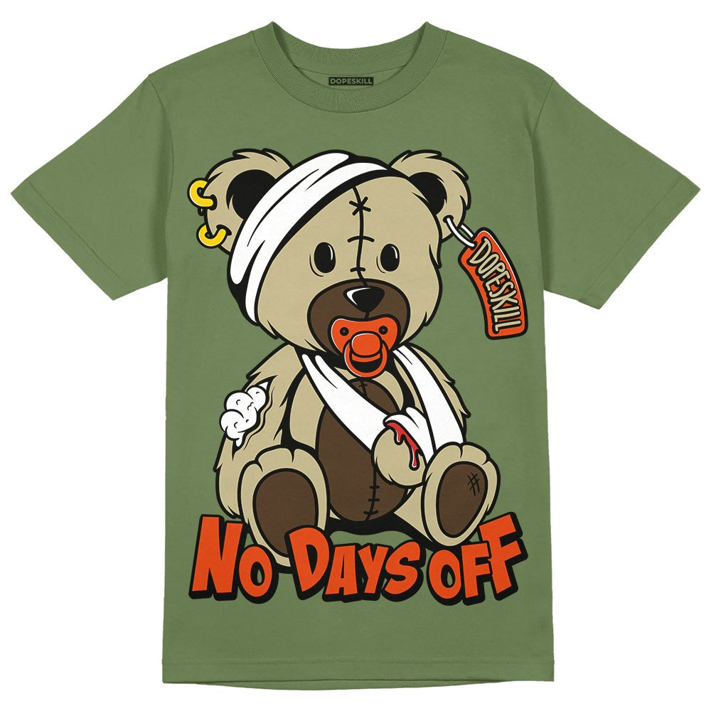 Olive Collection DopeSkill Olive T-shirt Hurt Bear Graphic