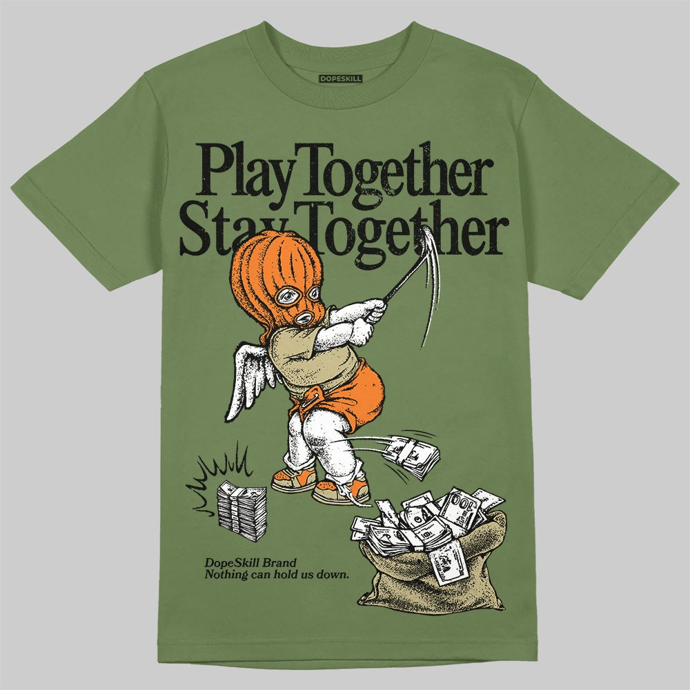 Olive Collection DopeSkill Olive T-shirt Play together, Stay together Graphic