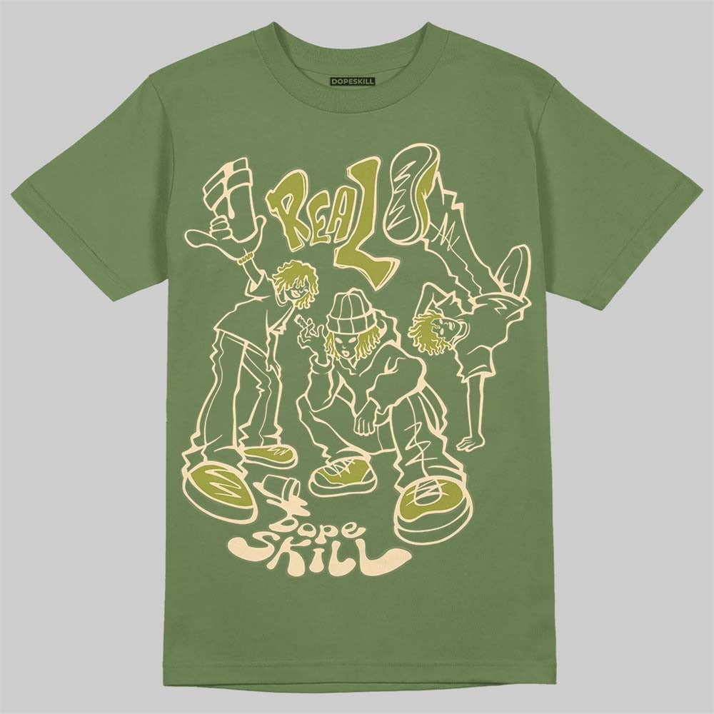 Olive Collection DopeSkill Olive T-shirt Real Y2K Players Graphic