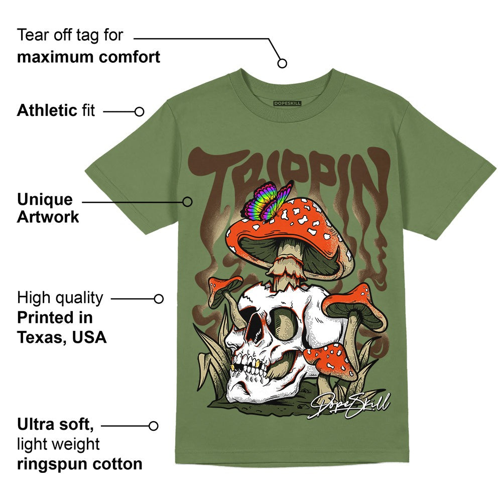 Olive Collection DopeSkill Olive T-shirt Trippin Graphic