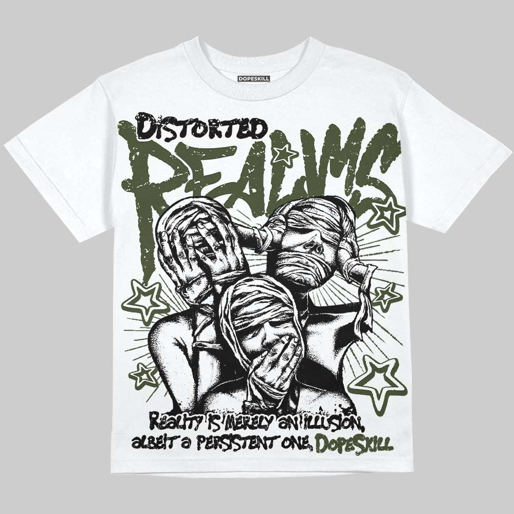 Olive Collection DopeSkill Oversize Print T-Shirt Distorted Realms Graphic