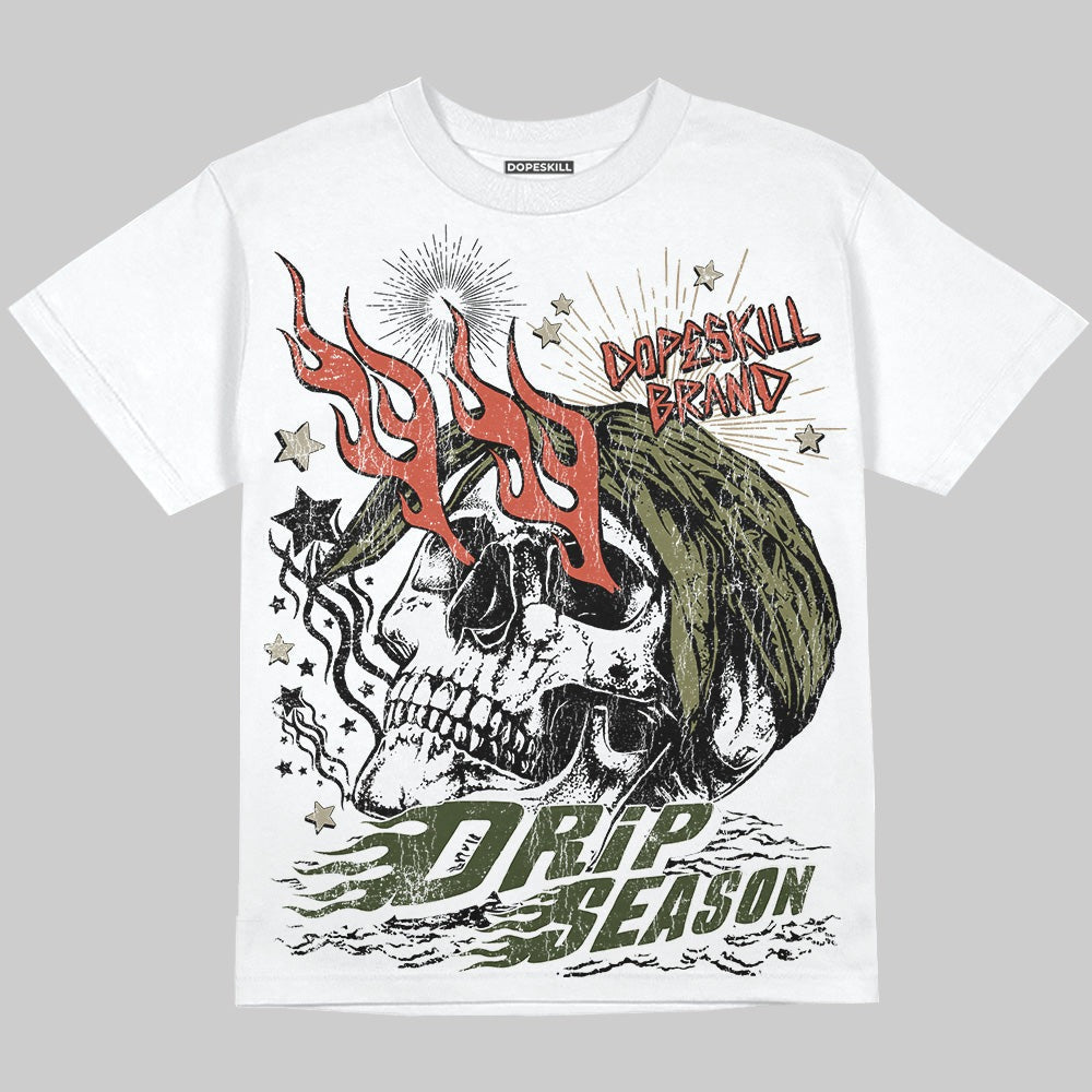 Olive Collection DopeSkill Oversize Print T-Shirt Drip Season Graphic