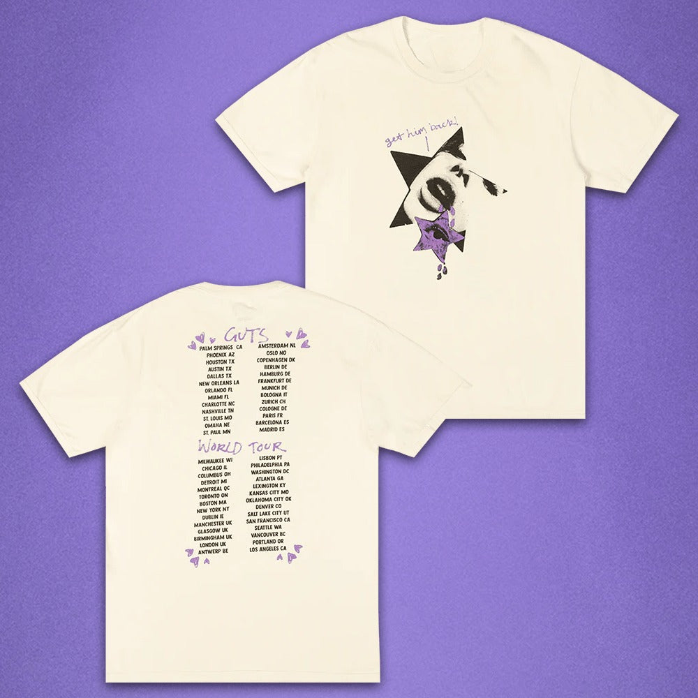 Olivia Rodrigo Merch OR Guts World Tour T-Shirt Sister Gifts For Music Lovers