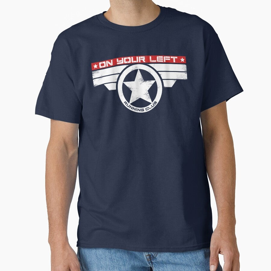 "On Your Left Running Club" Hybrid Inverted Classic T-Shirt